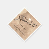 Graduate Party Paper von Chic Copper Foil Serviette (Ecke)