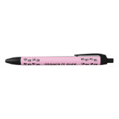 Graduate Paw Prints Pink Pen Kugelschreiber (Oberseite)
