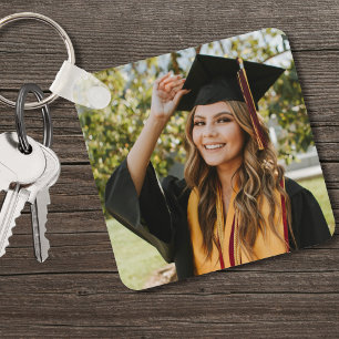 Graduate Personalisiert Abschluss Foto Schlüsselanhänger