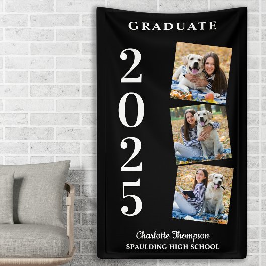 Graduate Personalisiert Foto Collage Name Year Banner
