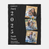 Graduate Personalisiert Foto Collage Name Year Fleecedecke (Vorderseite)