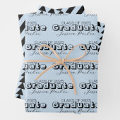 Graduate Personalisiert Script Modern Geschenkpapier Set (Beispiel)