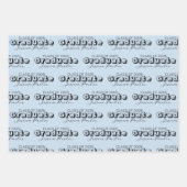 Graduate Personalisiert Script Modern Geschenkpapier Set (Vorderseite)