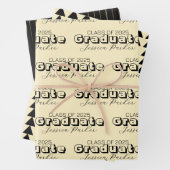 Graduate Personalisiert Script Modern Geschenkpapier Set (Beispiel)