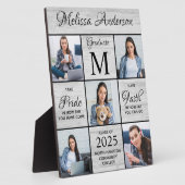 Graduate Personalisierte FotoCollage Keepake Plaqu Fotoplatte (Seite)