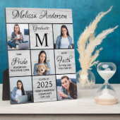 Graduate Personalisierte FotoCollage Keepake Plaqu Fotoplatte (Seite)
