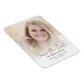 Graduate Photo 2026 Save the Date Announcement Magnet (Rechte Seite)