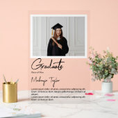 Graduate Photo and Personalized Text Acrylschild (Hochzeit)