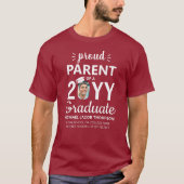 Graduate Photo Class Year Proud Parent or Any Text T-Shirt (Vorderseite)