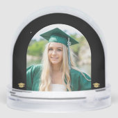 Graduate photo collage gold script class of year schneekugeln (Rückseite)