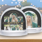 Graduate photo collage gold script class of year schneekugeln