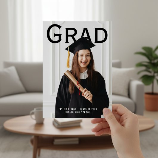 Graduate Photo Follow Instructions Personalized  Einladung