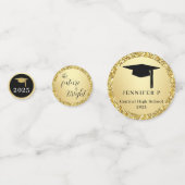 Graduate Photo Glitter Gold Novelty Graduation Konfetti (Rückseiten)