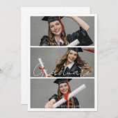 Graduate Photo High School Graduation Ankündigung (Vorne/Hinten)