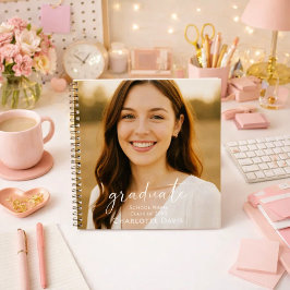 Graduate photo script senior year notizblock