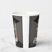 Graduate Photo w Bold Script Graduation Party Pappbecher (Links)