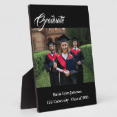 Graduate Plaque Fotoplatte (Seite)