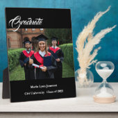 Graduate Plaque Fotoplatte (Seite)