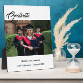 Graduate Plaque Fotoplatte (Seite)