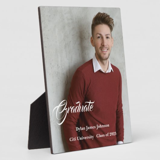 Graduate Plaque Fotoplatte (Seite)