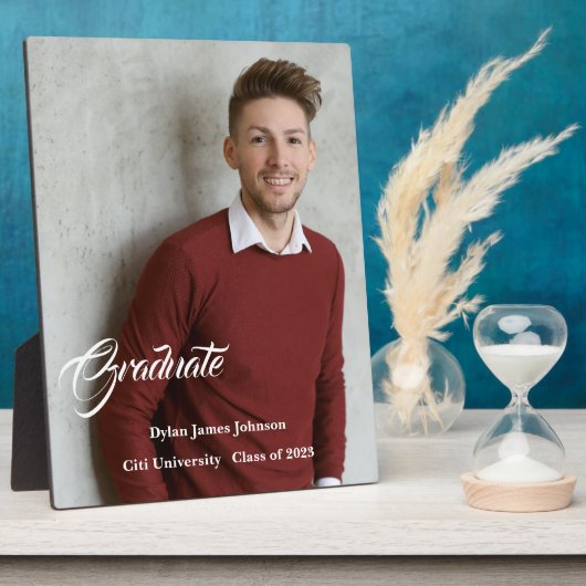 Graduate Plaque Fotoplatte (Seite)