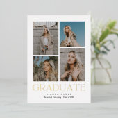 Graduate Prestige Abschluss Foto Einladung (Stehend vorne)