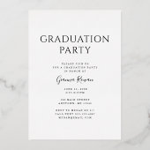 Graduate Prestige Abschluss Foto Einladung (Rückseite)