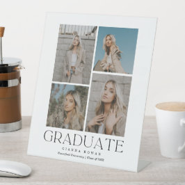 Graduate Prestige Abschluss Foto Einladung Sockelschild
