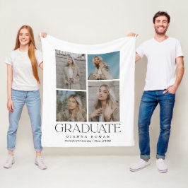 Graduate Prestige Foto Collage Blanket Fleecedecke