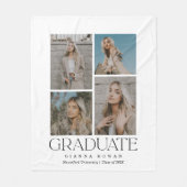 Graduate Prestige Foto Collage Blanket Fleecedecke (Vorderseite)