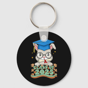 Graduate Rabbit Cl von 2025 Kids Mens Weibchen Gra Schlüsselanhänger