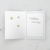 Graduate Reach for Moon, Glückwunsch Karte (Innenseite)