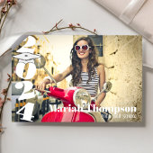 Graduate Red Foto Template Class of 2024 Stilvoll Einladung