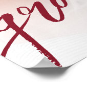 Graduate Red Photo Graduation Party Sign Poster (Ecke)