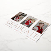 GRADUATE Rose Gold Foil Rahmen Ankündigung (Gedreht)