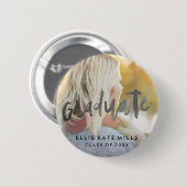 Graduate | Schaltfläche Abschluss Foto Button (Vorne & Hinten)