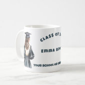 Graduate School Uni Uni Beautiful girl Kaffeetasse (Vorderseite Links)