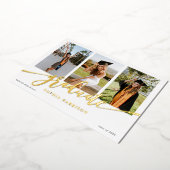 Graduate Script 3 Fotos Abschluss Folieneinladung (Gedreht)