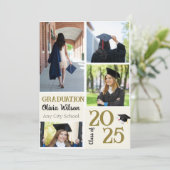 Graduate Script 4 Fotos Abschluss Ankündigung (Stehend Vorderseite)