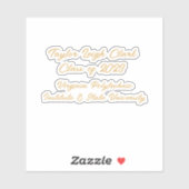 Graduate Script Custom Abschluss Aufkleber (Blatt)