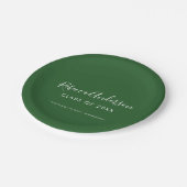 Graduate Script Dark Green Class of 2023 Pappteller (Schrägansicht)