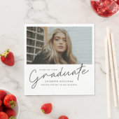 Graduate Script Foto Graduate Party Serviette (Beispiel)