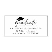 Graduate Script | Graduierungsobergrenze Permastempel (Design)