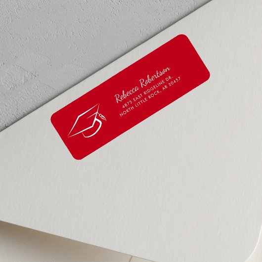 Graduate Script Minimalistische Rücksendeadresse