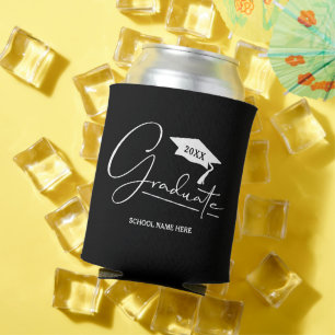 Graduate Script mit Graduation Cap Black Dosenkühler