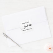 Graduate Script - Square Sticker (Umschlag)