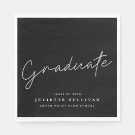 Graduate Scripte Graduate Party Serviette