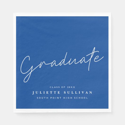 Graduate Scripte Graduate Party Serviette (Vorderseite)