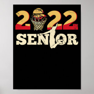 Graduate Senior Class 2022 Abschluss Basketball Poster