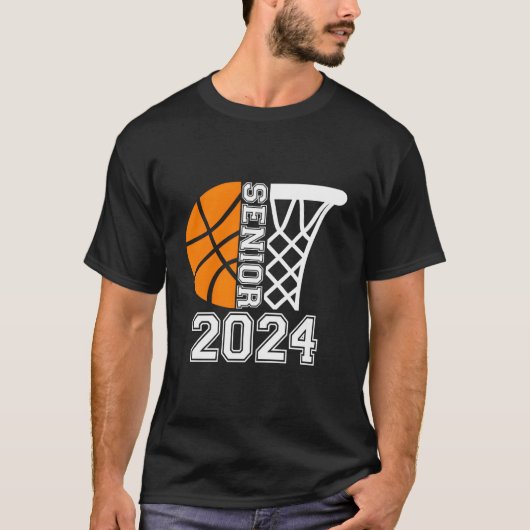 Graduate Senior Class Of 2024 Basketball Player Gr T-Shirt (Vorderseite)